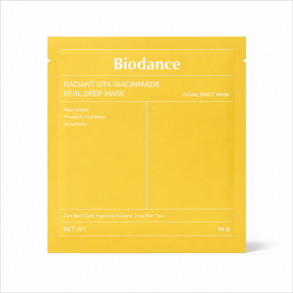 biodance-vita-mask-featured-1000 ماسک ورقه ای ویتا نیاسینامید بایودنس - Image 1