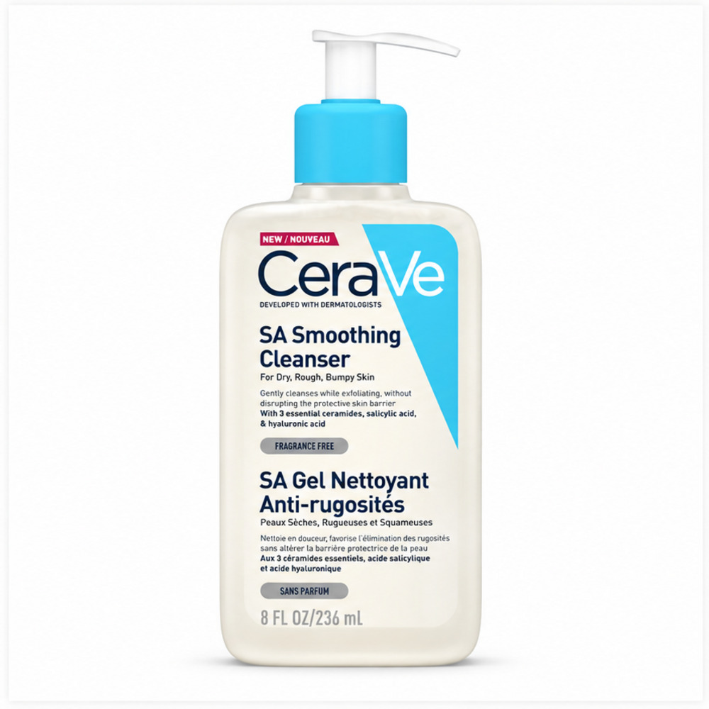 cerave-sa-cleanser-featured-1000 شوینده پوست زبر و جوشدار سالیسیلک اسید سراوی - Image 1