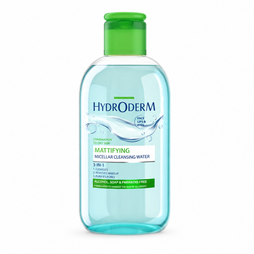 hydroderm-micellar-featured-1000 میسلارواتر پوست چرب ۳ در ۱ هیدرودرم - Image 1
