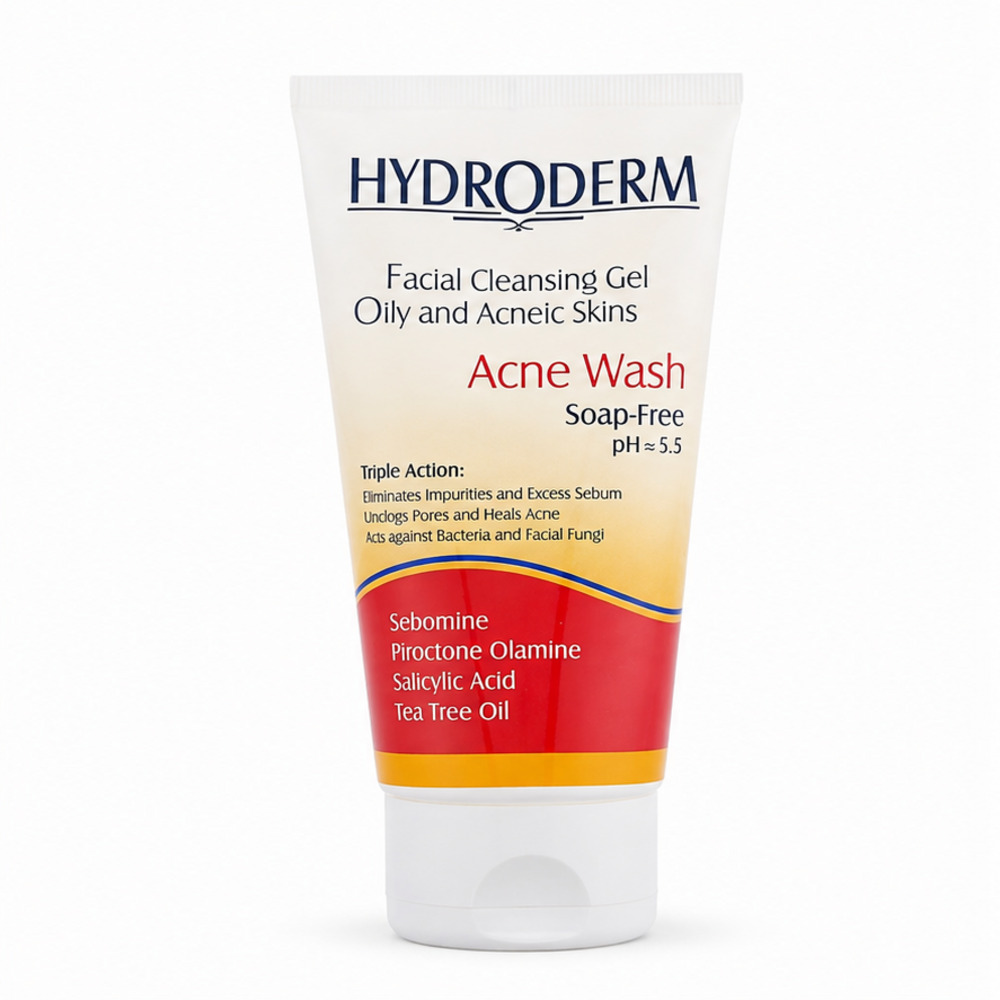 hydroderm-oily-cleanser-featured-1000 ژل شستشو پوست چرب هیدرودرم - Image 1